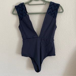 Tavik Swim Blue low cut one piece
